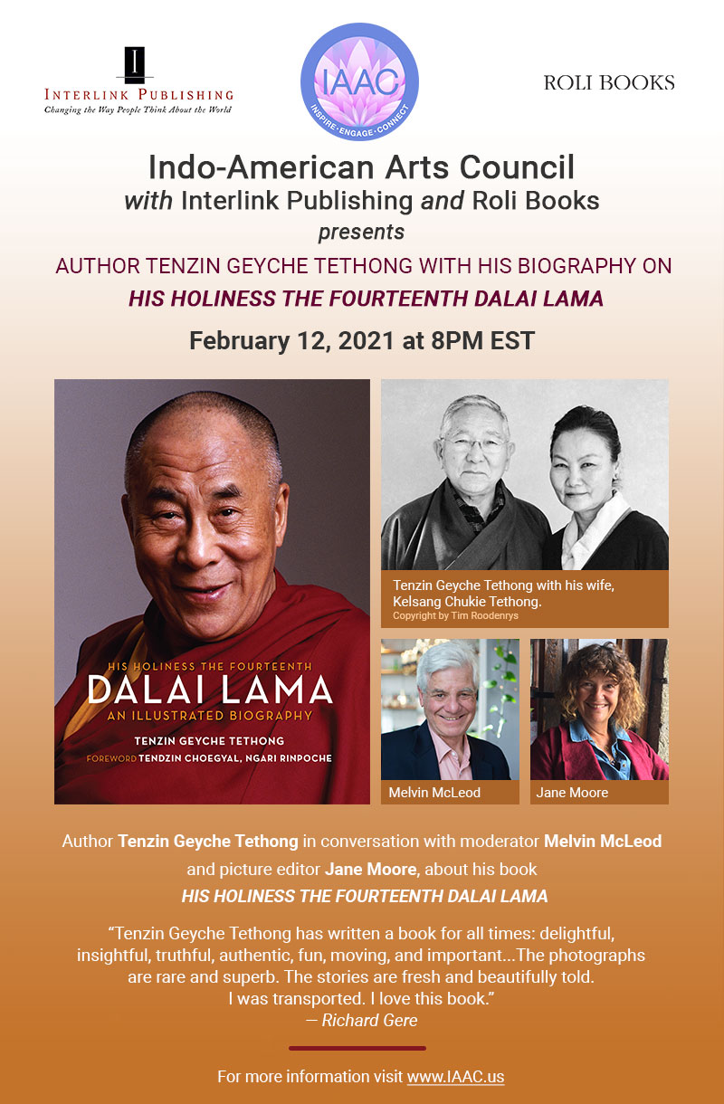 Book Talk with His Holiness the Fourteenth Dalai Lama author Tenzin Geyche Tethong